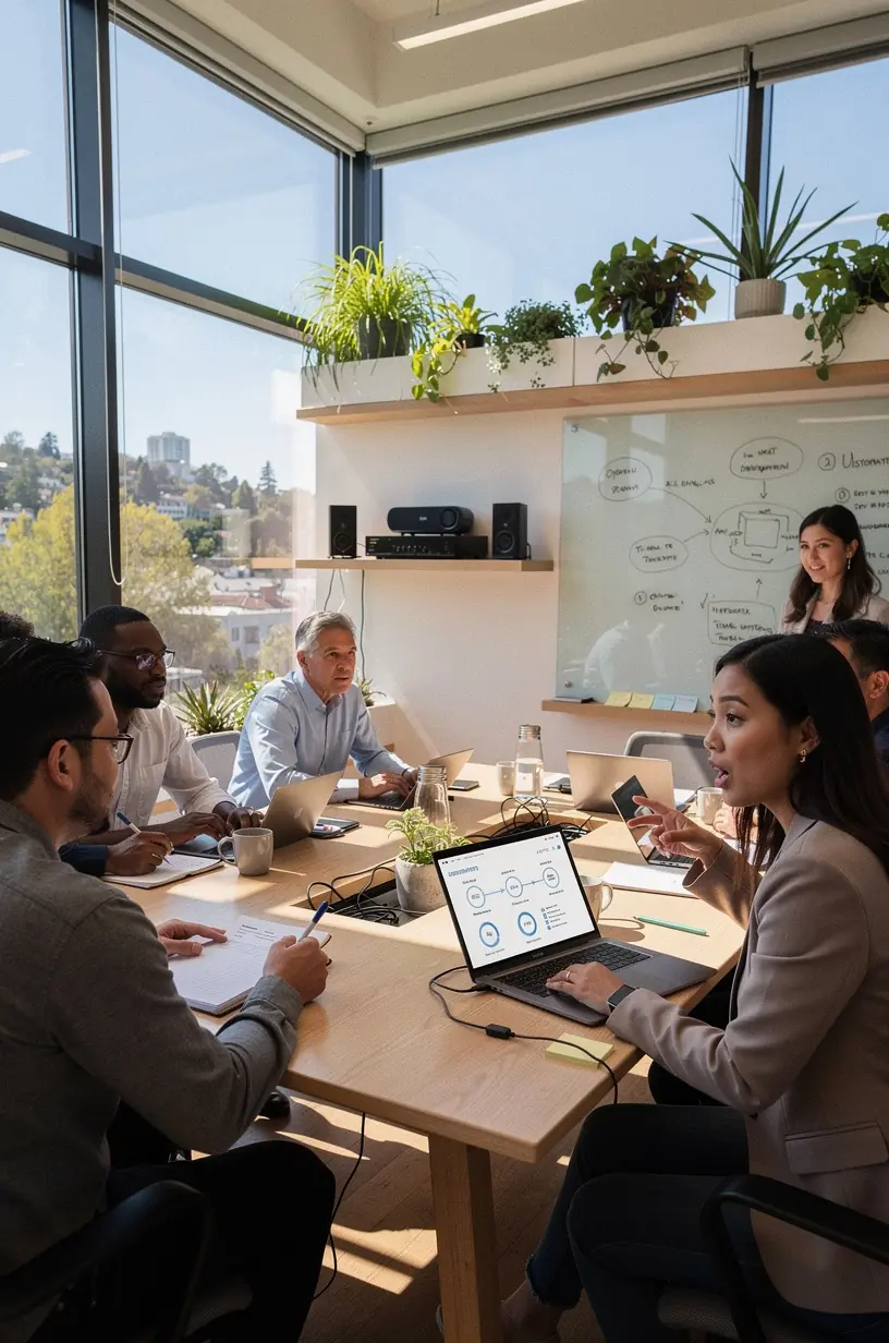 Visual of a robotic arm symbolizing smart automation in business process management.