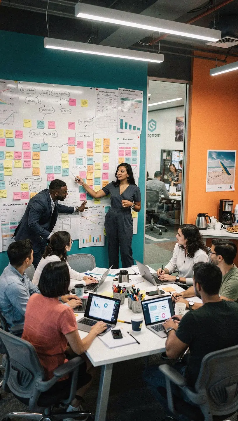 Screenshot of a software interface highlighting automation rules and triggers for task management.